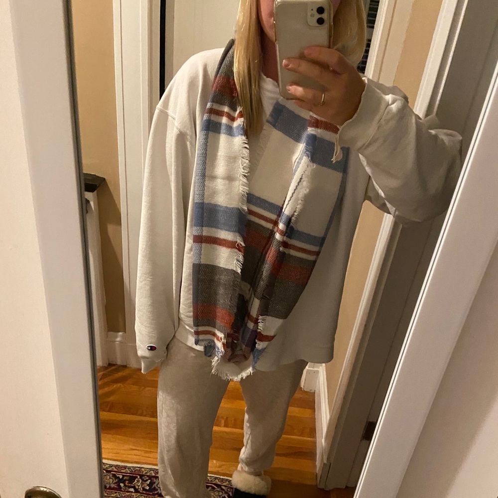 checker infinity scarf